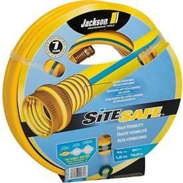 True Temper Jackson 4008100A Professional Tools 58X50' Site Safe High Visibility Garden Hose 4008100A